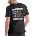 THEIR SACRIFICE OUR FREEDOM T Shirt, Patriotic, Unisex, Cotton Hoodie, Sweatshirt | GrindPrints.com