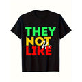 THEY NOT LIKE US T-Shirt Cotton Crew Neck T-Shirt, Casual Soft Men's T-Shirt Summer Tee made in usa Hoodie, Sweatshirt