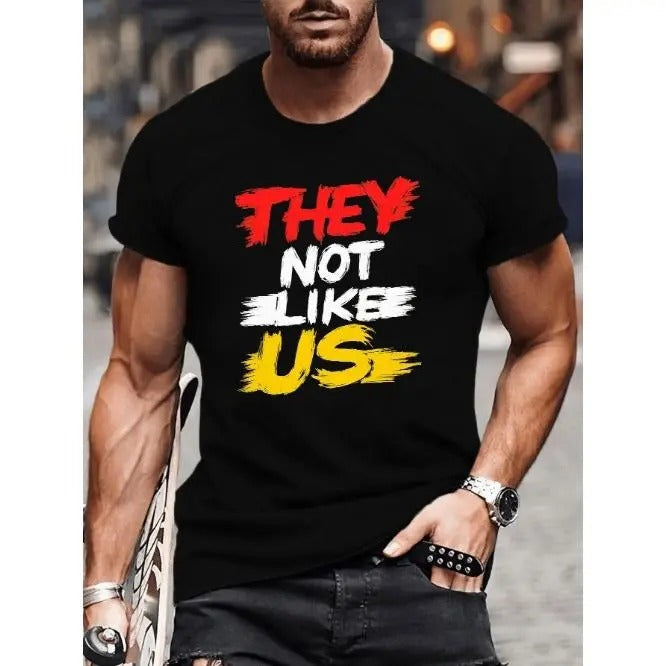 THEY NOT LIKE US. Printed Multi Functional Short Sleeved Breathable Top Plus Size Made USA T-Shirts, Hoodie, Sweatshirt