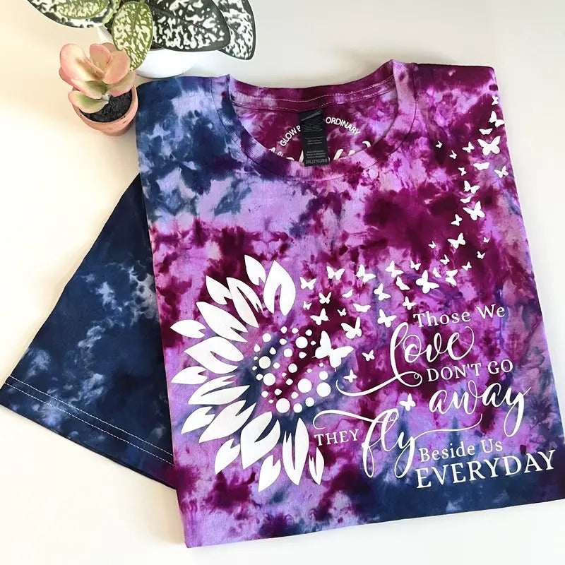 THOSE WE LOVE Cute Tie Dye () SMALL 5X Cotton Casual Comfort Fit Streetwear Top Short Sleeves Comfortable Summer Beach Soft Womenswear T-Shirts, Hoodie, Sweatshirt