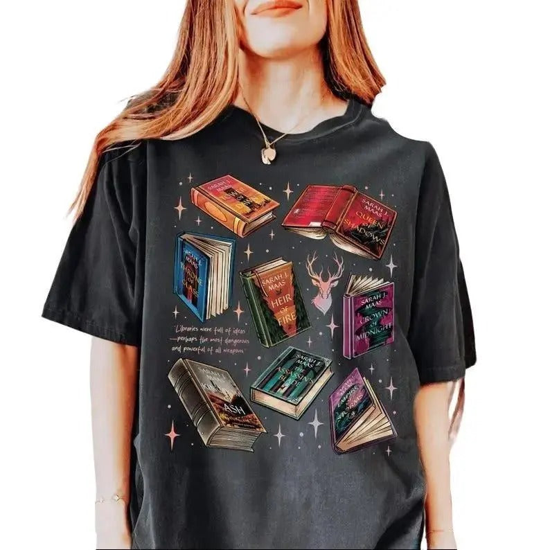 TOG Series Shirt, Terrasen The Thirteen Shirt, Aelin Fireheart Tee, Xmas Cozy Gift, Bookish Christmas, throne of glass...