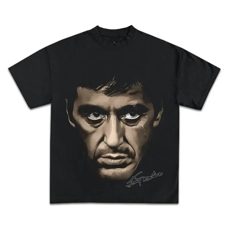 TONY MONTANA SCARFACE JUMBO GRAPHIC T-SHIRT, Sweatshirt, Hoodie Size S- 3XL,Gift For Women Top Womenswear Underwear...