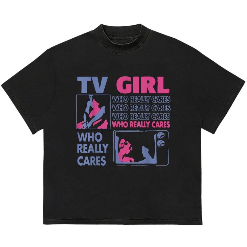 TV Girls T-Shirt HipHop Graphic Everyday Graphic Tee Bold T-Shirt for Night Out Vibes Hoodie, Sweatshirt | GrindPrints.com