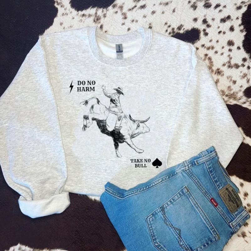 Take no bull Crewneck Sweatshirt and Hoodie country western girl clothes, western outfits women, western clothing T-Shirts