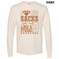 Tan Big Sacks Long Sleeve Comfort Colors T-Shirt 'NLB' Hoodie, Sweatshirt | GrindPrints.com