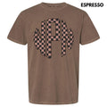 Tan Checker Monogram Comfort Colors T-Shirt 'NLB' Hoodie, Sweatshirt | GrindPrints.com