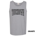Tank Top - Black Touchdown Puff Comfort Colors Tank Top T-Shirts, Hoodie, Sweatshirt | GrindPrints.com