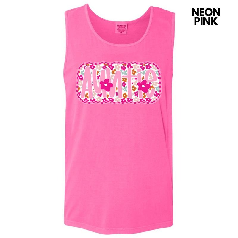 Tank Top - Bloom Auntie Comfort Colors Tank Top 'NLB' T-Shirts, Hoodie, Sweatshirt | GrindPrints.com