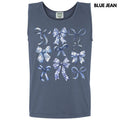 Tank Top - Blue Bow Coquette Comfort Colors Tank Top 'NLB' T-Shirts, Hoodie, Sweatshirt | GrindPrints.com