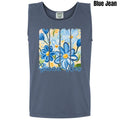 Tank Top - Blue Flower Summer Vibes Comfort Colors Tank Top 'NLB' T-Shirts, Hoodie, Sweatshirt | GrindPrints.com