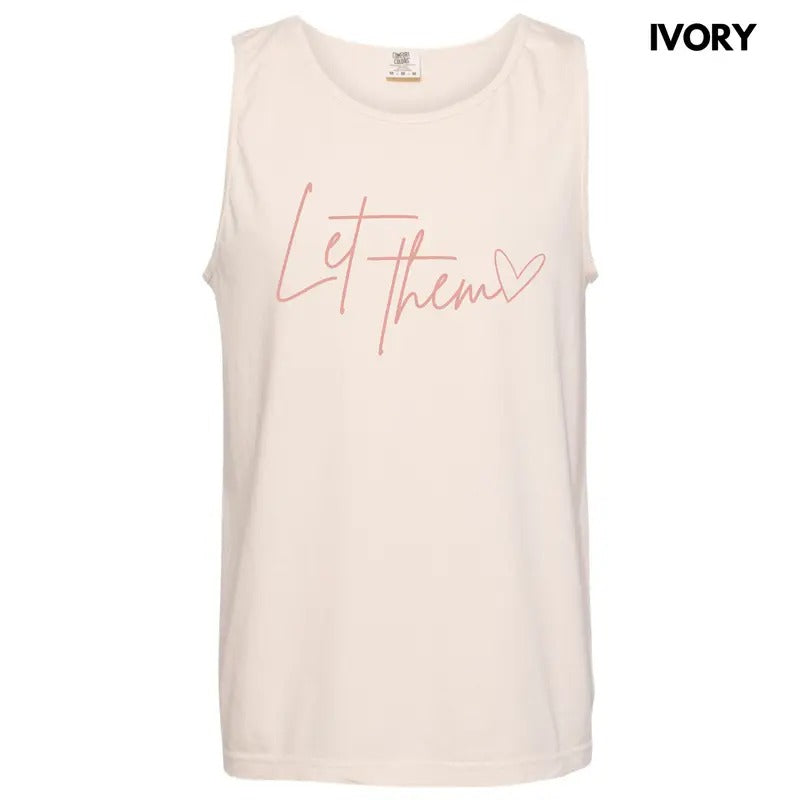 Tank Top - Blush Let Them Comfort Colors Tank Top 'NLB' T-Shirts, Hoodie, Sweatshirt | GrindPrints.com