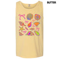 Tank Top - Electric Seashell Collage Comfort Colors Tank Top 'NLB' T-Shirts, Hoodie, Sweatshirt | GrindPrints.com