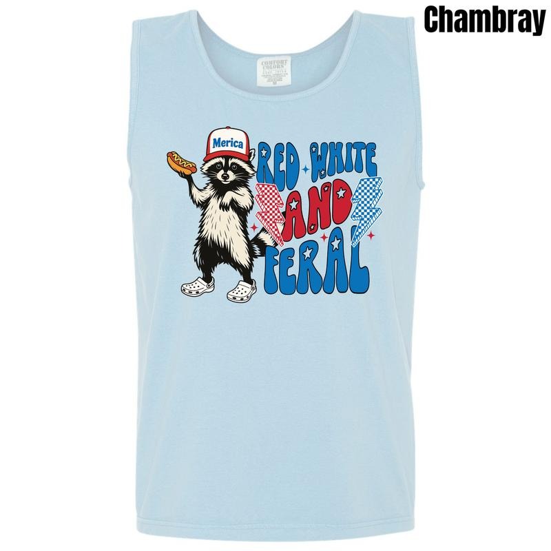 Tank Top - Feral America Comfort Colors Tank Top 'NLB' T-Shirts, Hoodie, Sweatshirt | GrindPrints.com