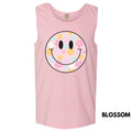 Tank Top - Pastel Flowers Happy Face Comfort Colors Tank Top 'NLB' T-Shirts, Hoodie, Sweatshirt | GrindPrints.com