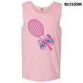 Tank Top - Pink Tennis Racket Comfort Colors Tank Top 'NLB' T-Shirts, Hoodie, Sweatshirt | GrindPrints.com