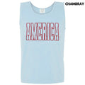 Tank Top - Red America Puff Comfort Colors Tank Top T-Shirts, Hoodie, Sweatshirt | GrindPrints.com