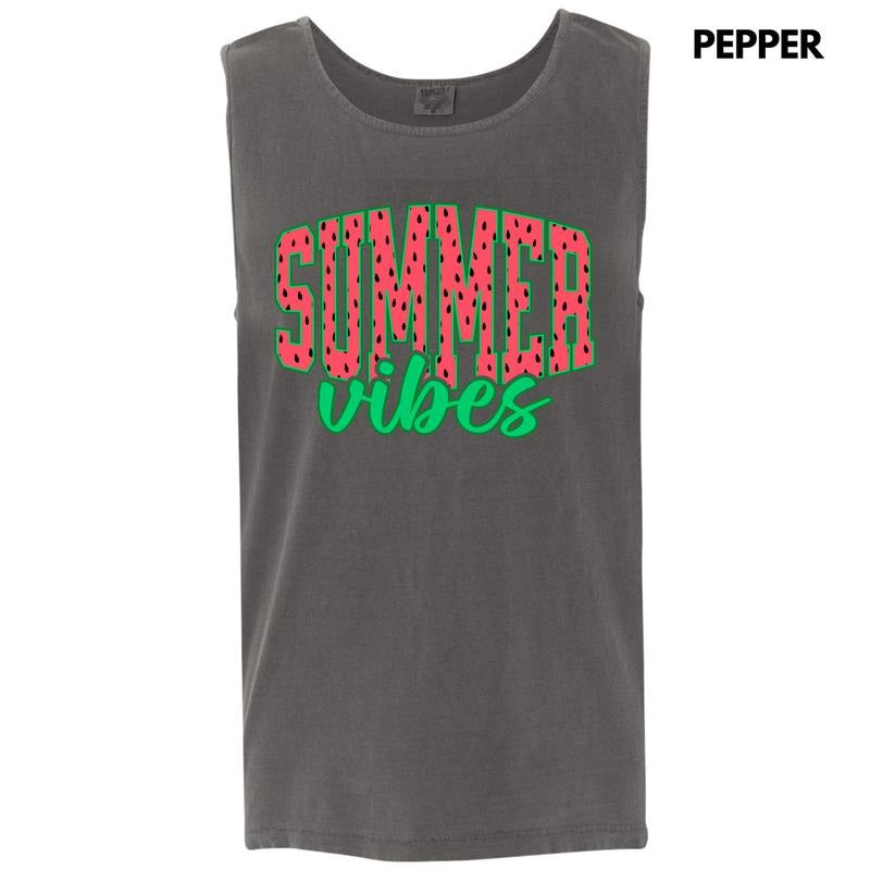 Tank Top - Watermelon Summer Vibes Comfort Colors Tank Top 'NLB' T-Shirts, Hoodie, Sweatshirt | GrindPrints.com