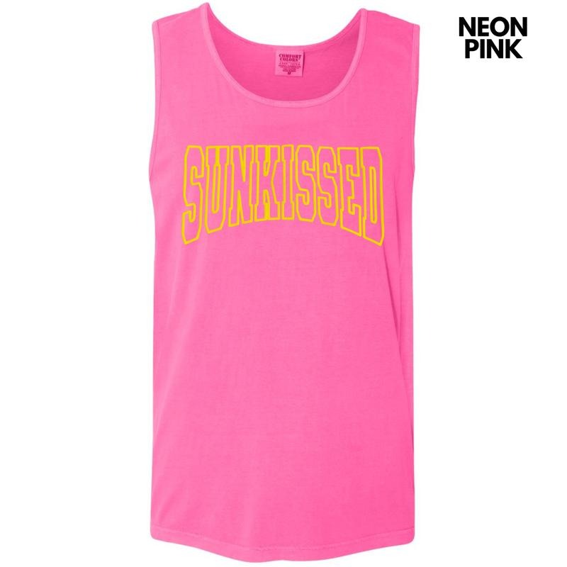 Tank Top - Yellow Sunkissed Puff Comfort Colors Tank Top T-Shirts, Hoodie, Sweatshirt | GrindPrints.com