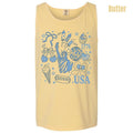 Tank Top -Blue USA Collage Comfort Colors Tank Top 'NLB' T-Shirts, Hoodie, Sweatshirt | GrindPrints.com