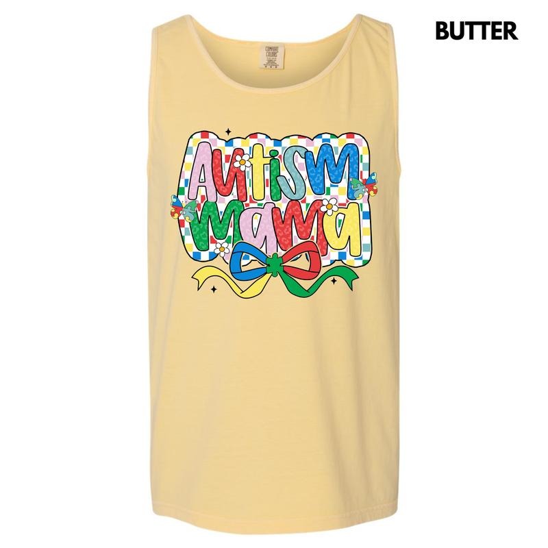 Tank Top -Checker Autism Mama Comfort Colors Tank Top 'NLB' T-Shirts, Hoodie, Sweatshirt | GrindPrints.com