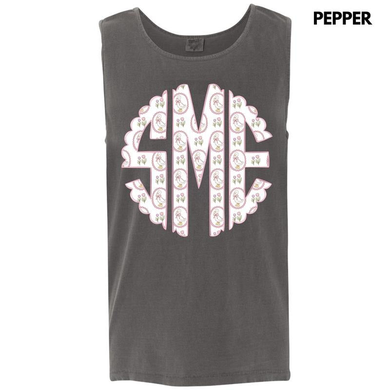 Tank Top -Darling Goose Monogram Comfort Colors Tank Top 'NLB' T-Shirts, Hoodie, Sweatshirt | GrindPrints.com