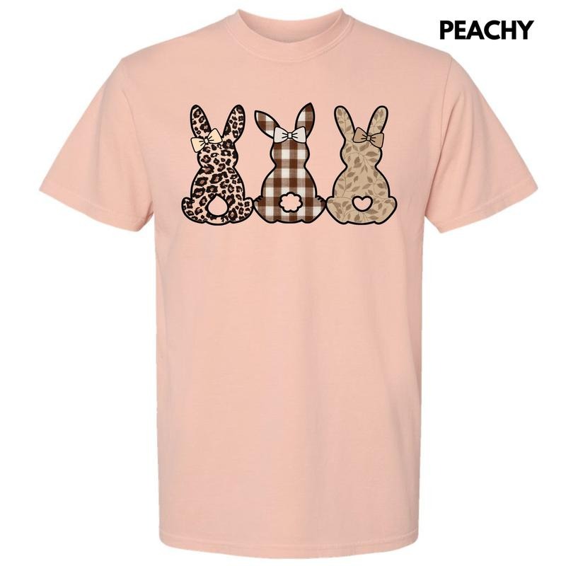 Taupe Pattern Bunnies Comfort Colors T-Shirt 'NLB' Hoodie, Sweatshirt | GrindPrints.com