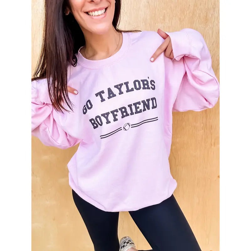 Taylor's Boyfriend Graphic Pullover T-Shirts, Hoodie, Sweatshirt | GrindPrints.com