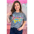 Teach Drip Mineral Washed Graphic Shirt Hoodie, Sweatshirt | GrindPrints.com