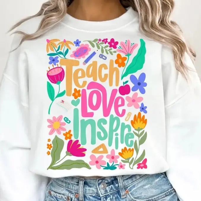 Teach Love Inspire DTF Transfers - THIS IS NOT A SHIRT Hoodie, Sweatshirt | GrindPrints.com