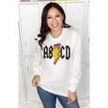 Teacher ABCD Pencil Lightning Bolt Longsleeve Shirt Hoodie, Sweatshirt | GrindPrints.com