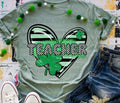 Teacher Clover Heart DTF Transfers - THIS IS NOT A SHIRT Hoodie, Sweatshirt | GrindPrints.com