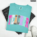 Teacher Multi Checker Comfort Colors T-Shirt 'NLB' Hoodie, Sweatshirt | GrindPrints.com