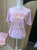 Teacher Off Duty Tee - Summer Teacher Shirt Hoodie, Sweatshirt | GrindPrints.com