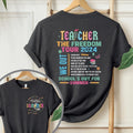 Teacher The Freedom Tour 2024 Shirt, Teacher Summer Tour Shirt, Teacher Shirt, Teacher Gift, Kindergarten Teacher Gifts ...