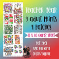Teacher Year Round DTF Transfer Gang Sheet, 22 x 60 T-Shirts, Hoodie, Sweatshirt | GrindPrints.com