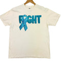 Teal Fighting Ribbon Patch Comfort Colors T-Shirt Hoodie, Sweatshirt | GrindPrints.com