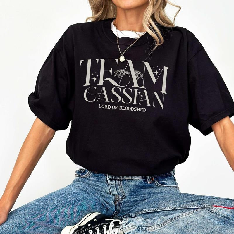 Team Cassian Shirt, ACOTAR Shirt, ACOTAR, Sarah J Maas, Book Boyfriend, Team Bat Boys, Bookish T-shirt, Night Court,...