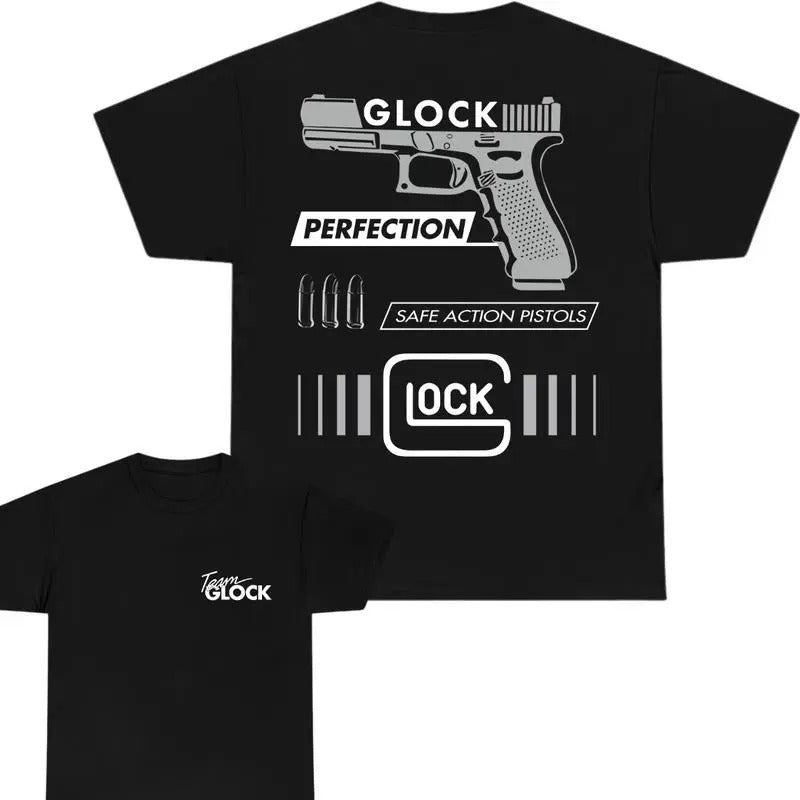 Team Glock T-shirt, Perfection Safe Action Shirt, In Glock We Trust Shirt, Sarcastic Graphic Tee, Unisex Classic Cotton...