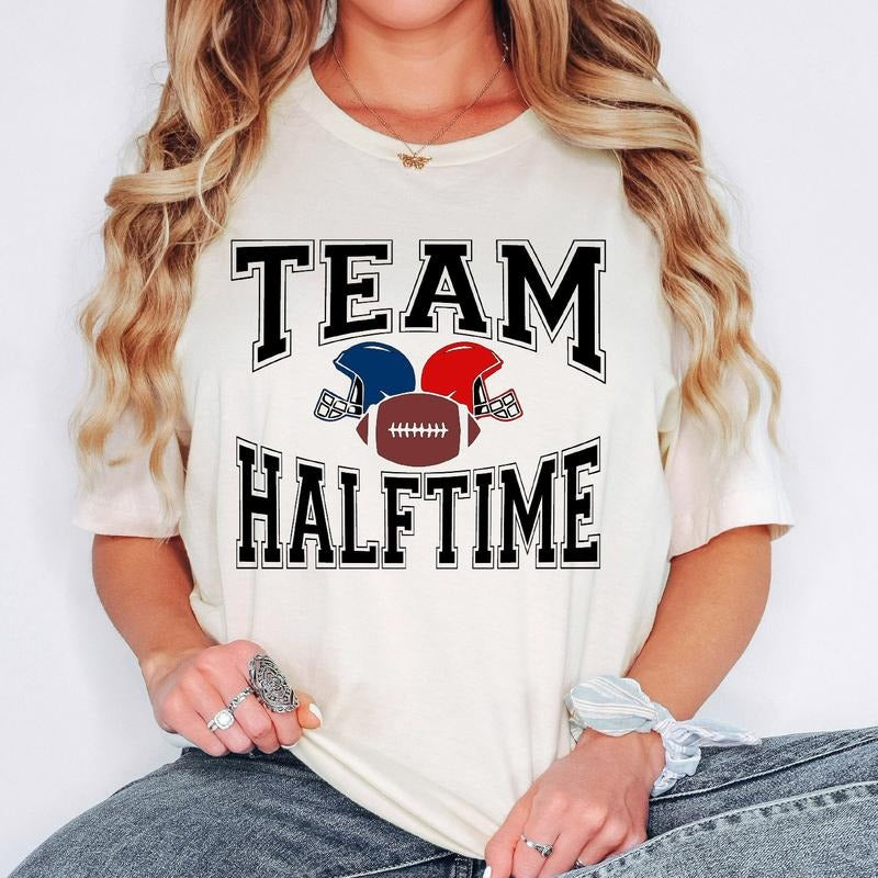 Team Halftime Show Tshirt, Football Shirt,Halftime Sunday Tshirt, Football Lover Shirt, Unisex T-Shirt, Short Sleeve Tee...