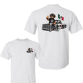 Teddy Bear In Hip Hop Costume Mexican Flag 2 Sided Shirt, Mexican Flag Bear Tee, Cartoon Graphic T-Shirt, Gift for Men...