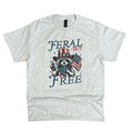 Feral But Free Sweatshirt or Tee - Unisex Sweatshirt / Tee - Raccoon Sweatshirt or Tee Cotton Hoodie | GrindPrints.com