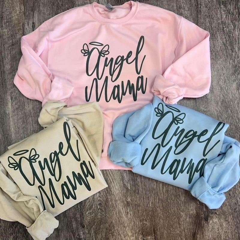 Angel Mama Sweatshirt/Tee Hoodie | GrindPrints.com