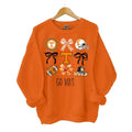 Tennessee Vols Coquette Football Sweatshirt, Orange, Long Sleeve, Classic Cotton Blend, Gameday Tee, Casual Style,...