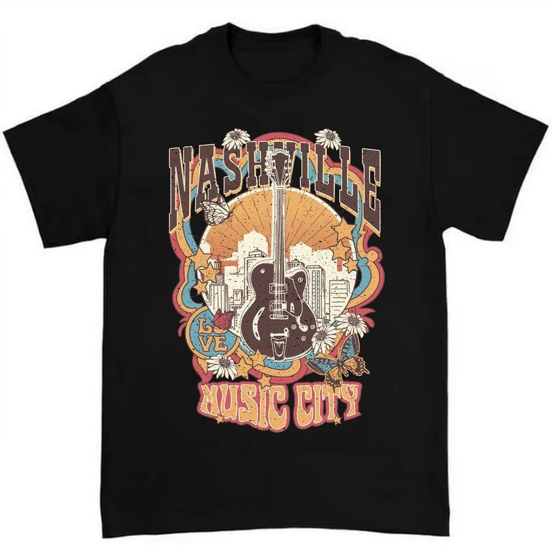 Tennessee Western Shirt Featuring Bold Country Music and Vintage Nashville Design Hoodie, Sweatshirt | GrindPrints.com