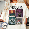 Terrasen To Whatever End Fireheart T-Shirt, Throne Of Glass Aelin Galathynius Shirt,rowan Whitethorn Thirteen Manon...