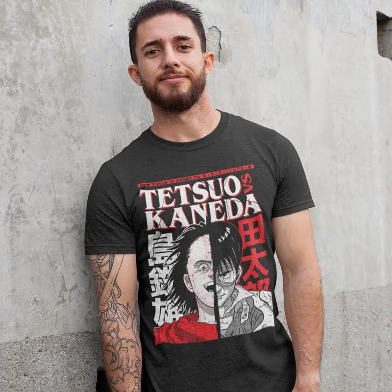 Tetsuo VS Kaneda new T-Shirt S-4XL,neo tokyo,kaneda,anime, the capsules,graphic tee Hoodie, Sweatshirt | GrindPrints.com
