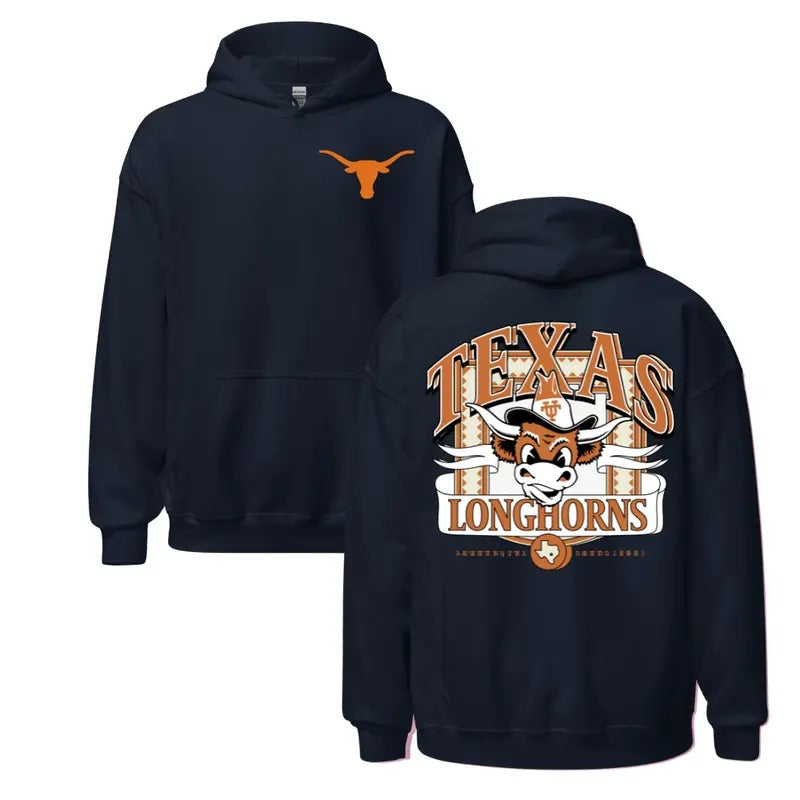 Texas Longhorns NCAA Final Four Hoodie, Trendy Casual Sweatshirt for Men and Women, Long Sleeve Pullover for Sports Fans,...