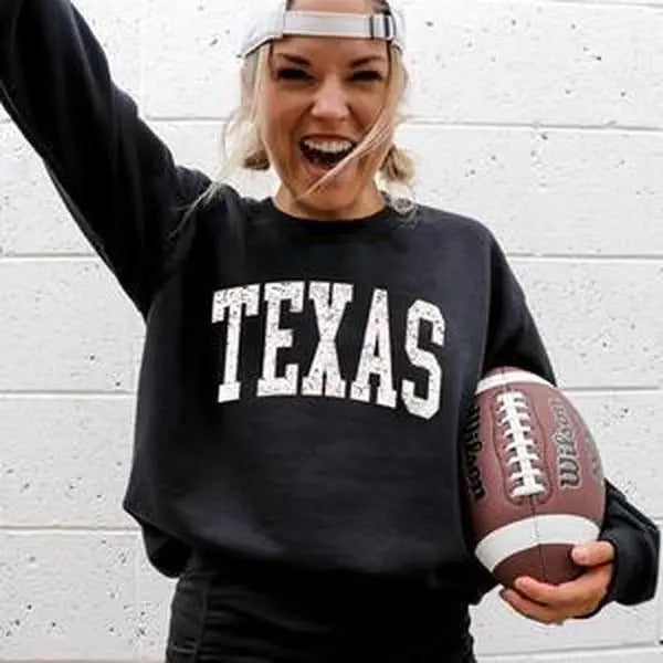 Texas, Football, Sports, Game Day, Big Game, Touchdown, Tailgate Party, University, College, State Sweatshirt, Women's...
