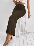Texture Bodycon Maxi Skirt High Waist Pencil Long SkirtsY2K T-Shirts, Hoodie, Sweatshirt | GrindPrints.com