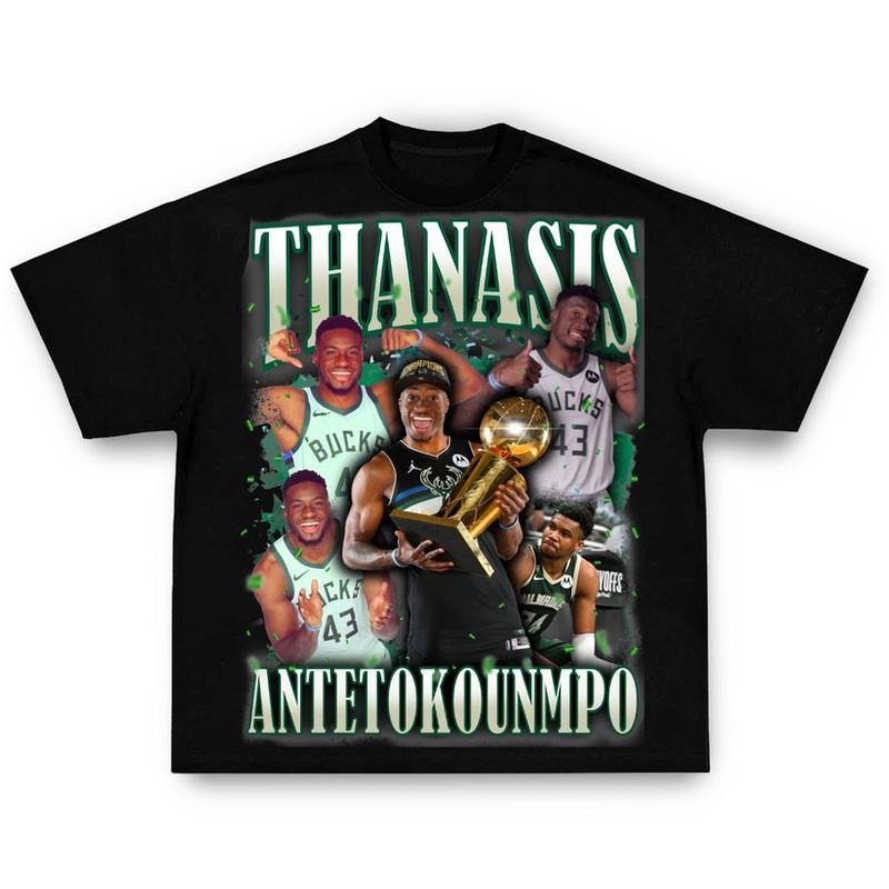 Thanasis Antetokounmpo Graphic Tee _- Streetwear Hoodie, Sweatshirt | GrindPrints.com